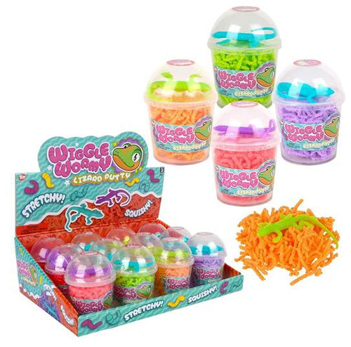 Wiggle Wormy Lizard 3.6in Putty 1ct