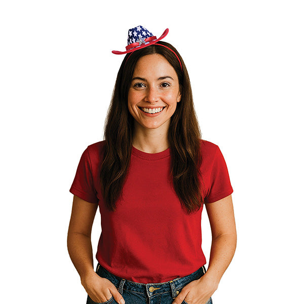 Patriotic Cowboy Hat Headband