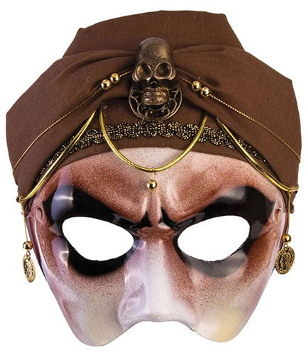 Gypsy Eye Mask with Brown Scarf