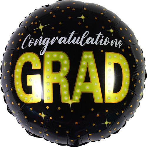 Congratulations Grad 18in Metallic Balloon
