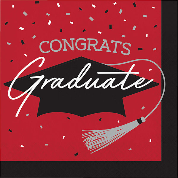 School Spirit Red Luncheon Napkins 36ct
