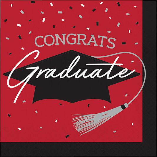 School Spirit Red Luncheon Napkins 36ct