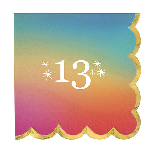 Digital Dream 13th Beverage Napkins 13ct