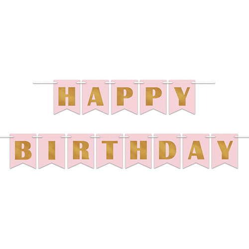 Foil Happy Birthday 10ft Streamer