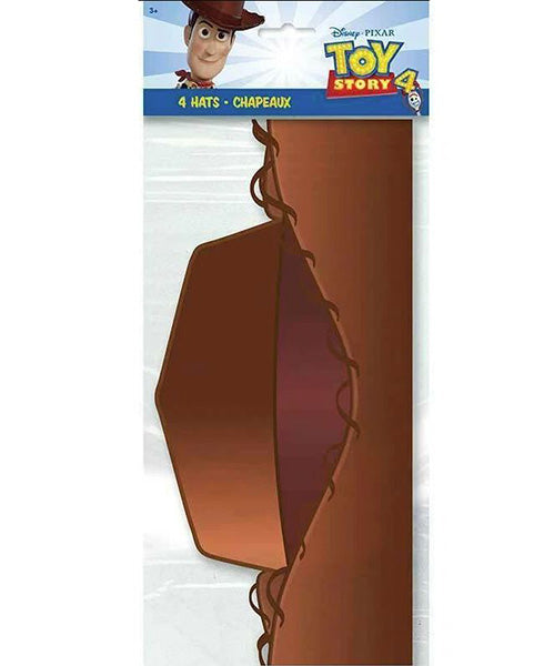 Disney Toy Story 4 Cowboy Hats 4ct