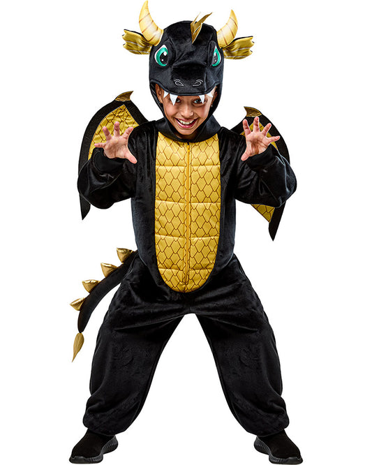 Black Dragon Kids Comfy Costume