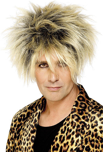 Rock Star Blonde Spiky Wig