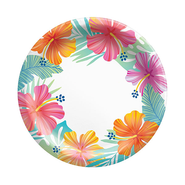 Summer Dreams 7in Round Luncheon Paper Plates 8ct
