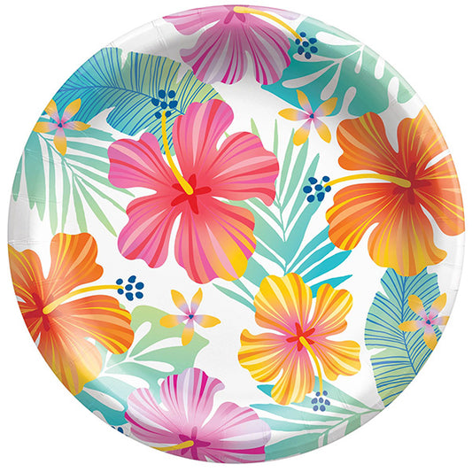 Summer Dreams 9in Round Dinner Paper Plates 8ct