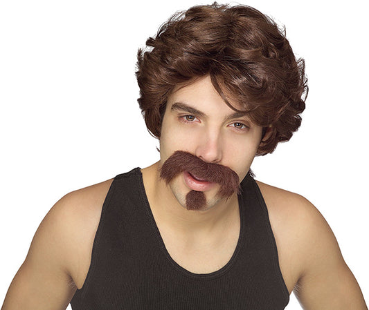 Big John Wig Moustache Goatee Set