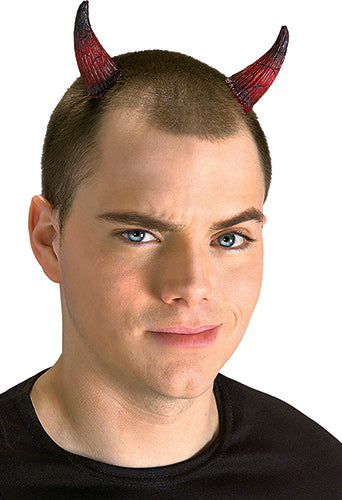Devil Horns On Clear Headband