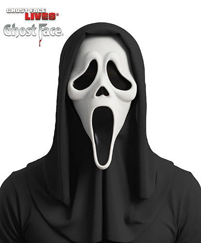Ghost Face Mask with Shroud