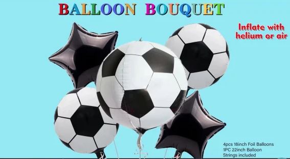 Soccer Balloon Bouquet