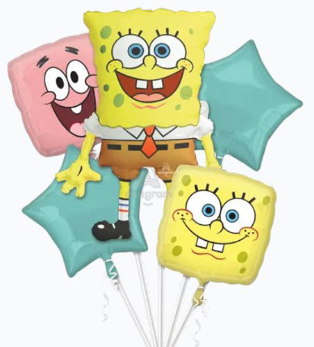 Spongebob Balloon Bouquet 5ct
