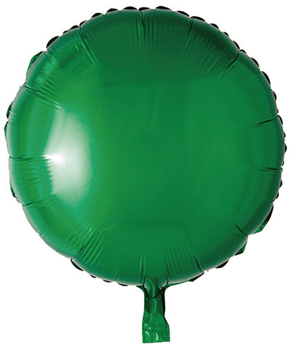 Green Round Shape 18in Mylar Balloon