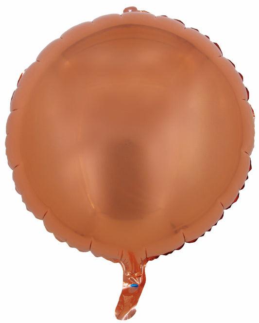 Rose Gold Round Shape 18in Mylar Balloon