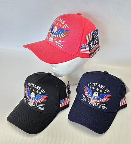 250th USA Anniversary "250 Years of Freedom" Baseball Cap