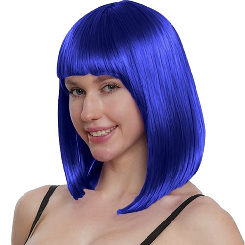 Long Bob Wig Blue