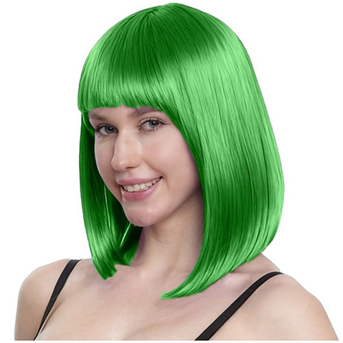 Long Bob Wig Green
