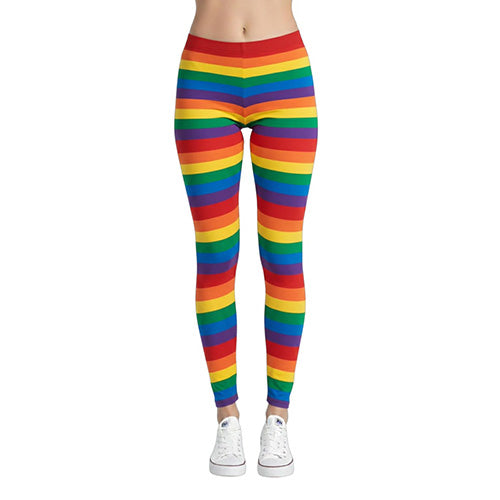 Rainbow Adult Footless Tights