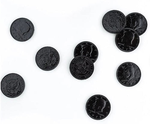 Fort Knox Black Chocolate Coins 8.1oz Mesh Bag