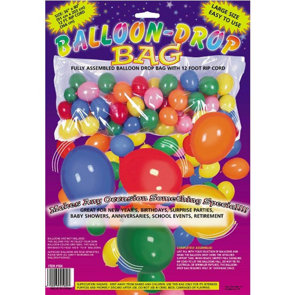 Balloon Drop Bag 36in x  80in