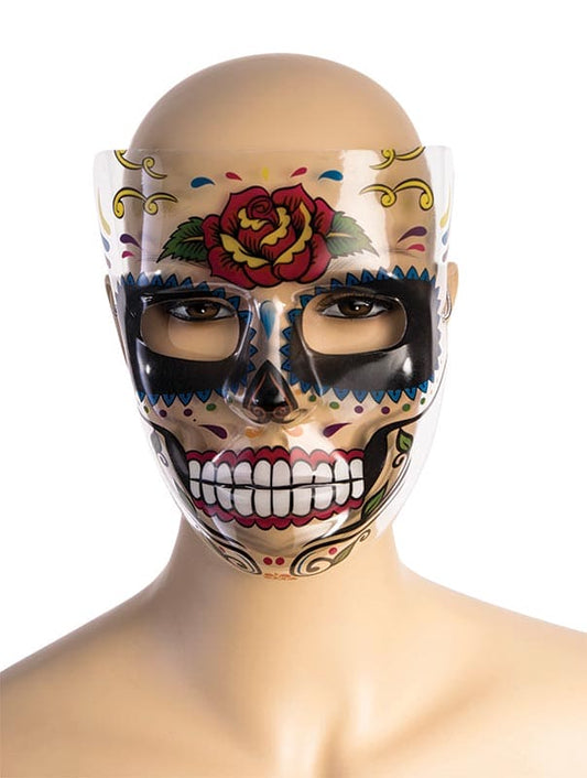 Day of the Dead Transparent Protective Creative Face Mask