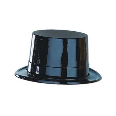 Plastic Top Hat - Black