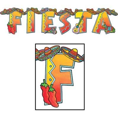Fiesta Letter Banner 35in