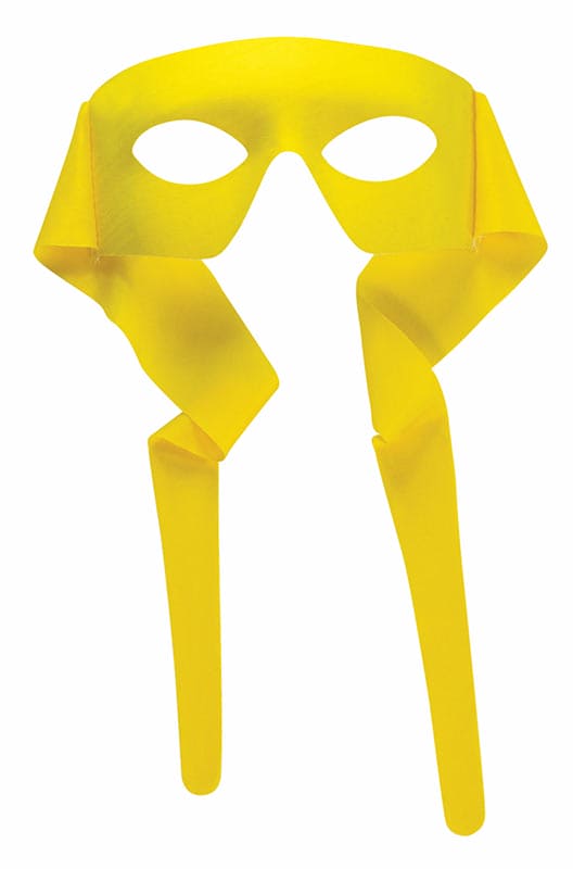 Large Yellow Masked Man with Ties