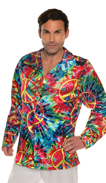60's Peace Sign Tie Dye Shirt Costume
