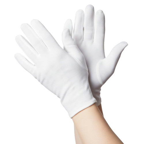 White Short Gloves