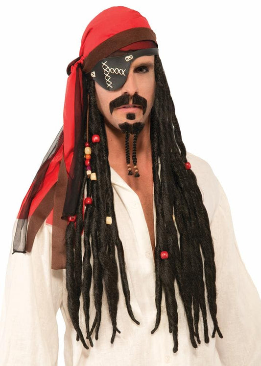Buccaneer Headscarf with Attached Dreads