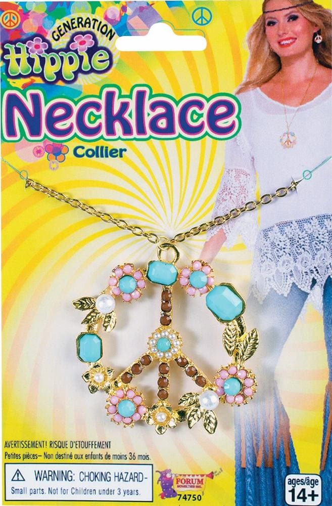 Hippie Peace Sign Necklace