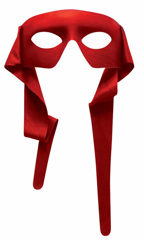 Large Red Masked Man with Ties