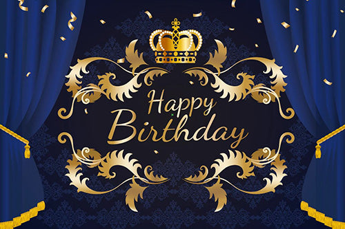 Happy Birthday Vinyl Backdrop