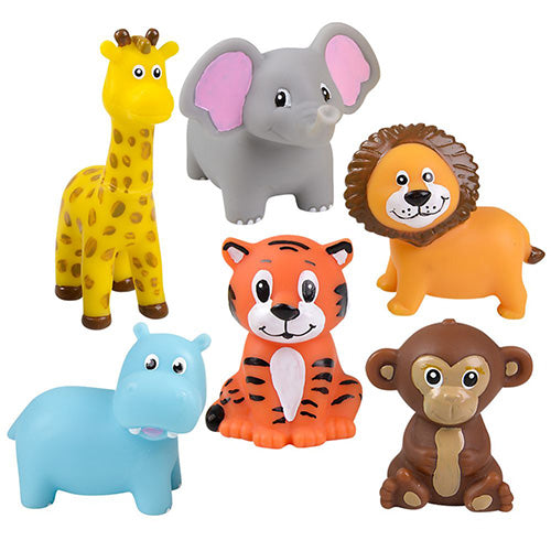 Rubber Zoo 2in Animals