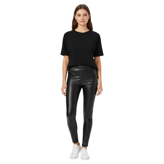 Black Metallic Adult Leggings