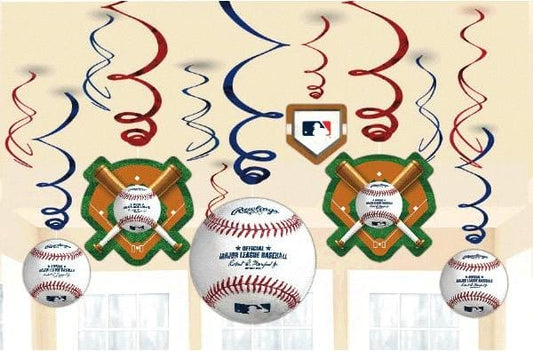 Rawlings Major League Baseball Swirl Decorations