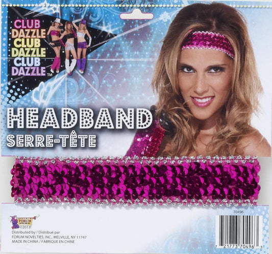Magenta Sequin Headband
