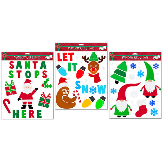 Christmas Gel Clings 1ct