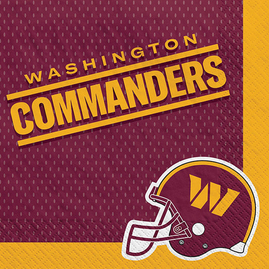 Washington Commanders Luncheon Napkins 16 Ct