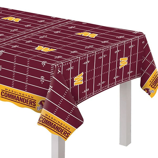 Washington Commanders 54 x 96in Plastic Table Cover