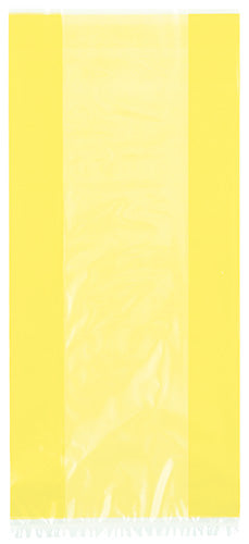 Yellow Large Favor Cello Bags With Twist Ties 30ct