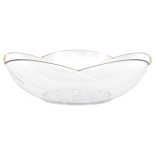 Premier Stylz Clear Scalloped 10in Plastic  Serving Bowl