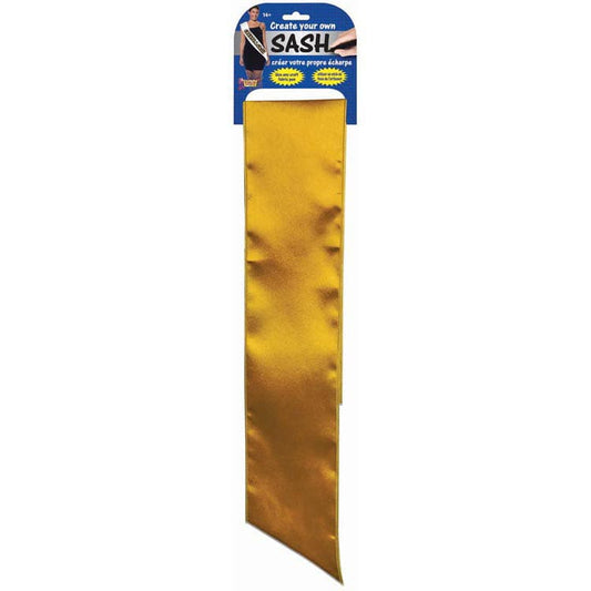 Create your own Satin Sash - Gold