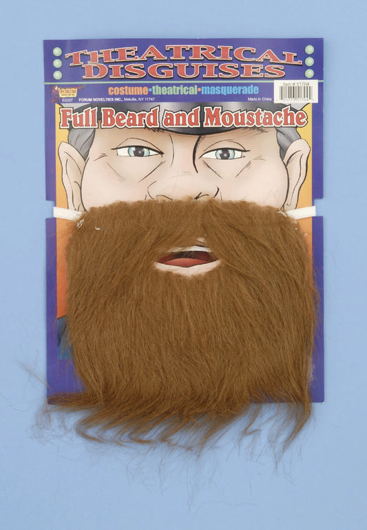 Pirate Beard and Mustache Brown