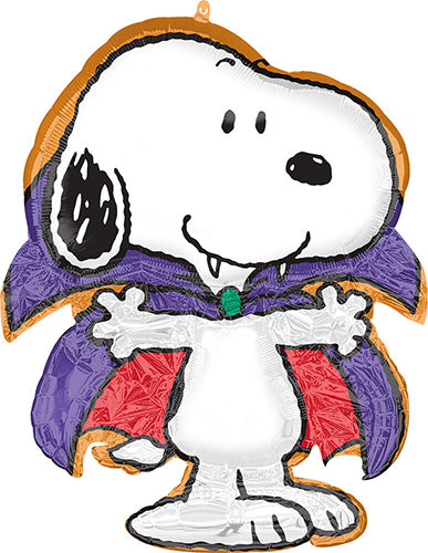 Peanuts Great Pumpkin Dracula 30in Metallic Balloon