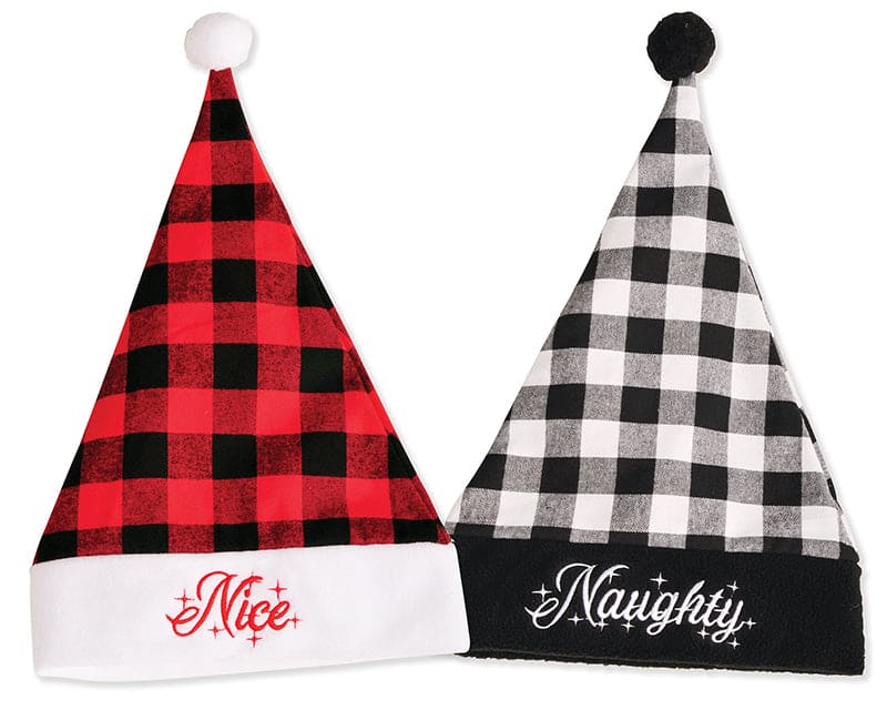 Naughty N' Nice Adult Santa Hat