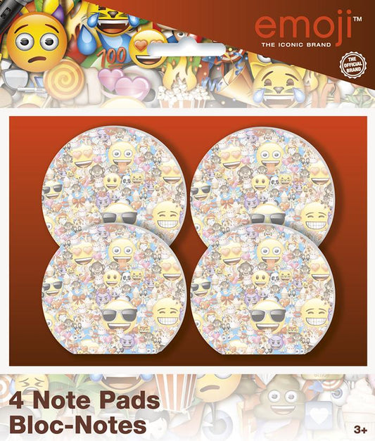 Emoji Shaped Notepads 4ct